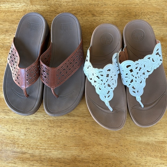 2 pair women’s fitflops size 10 - Picture 5 of 7